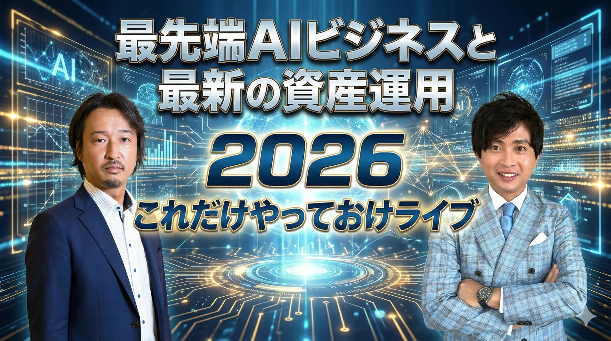 2026年 これだけやっておけライブ - 最先端AIビジネスと最新の資産運用